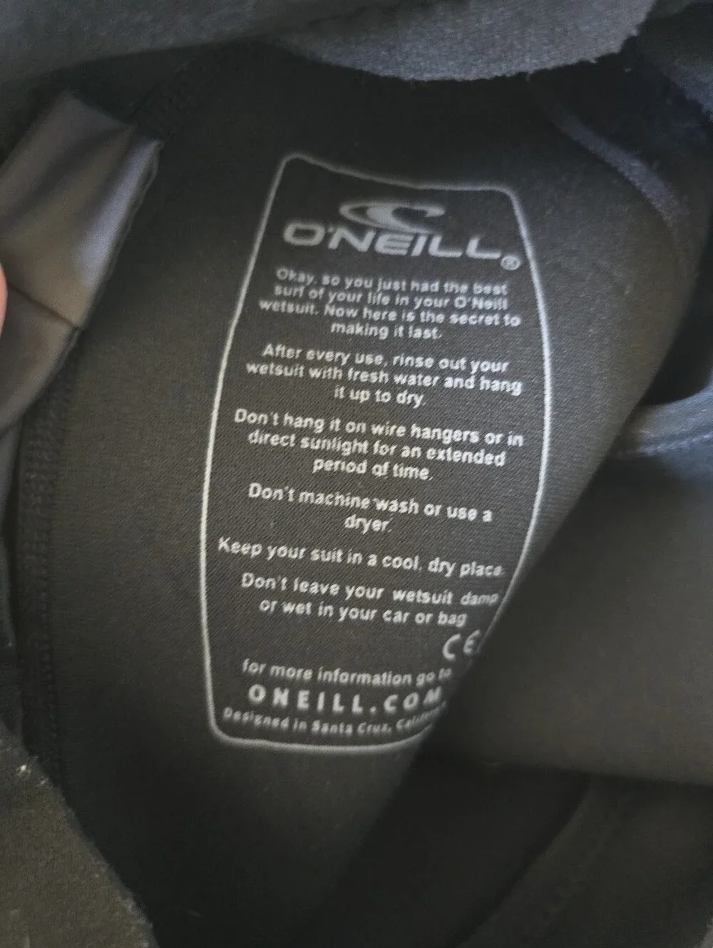 O'Neill Wetsuit Mens Black Reactor-2 3/2mm Back Zip Full Body Size LS